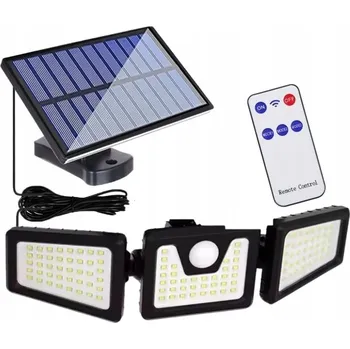 Solární LED reflektor s pohybovým a soumrakovým senzorem 172W