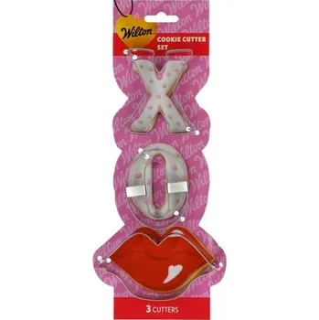 Čokoláda Sada vykrajovátek na sušenky Wilton - Valentines Lips XO ks/3