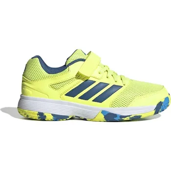 Dětská sálová obuv Dětská sálová obuv adidas Speedcourt Kids Indoor Shoes Hi-Res Yellow/Dusky Ink/Lucid Aquamarine EUR 28
