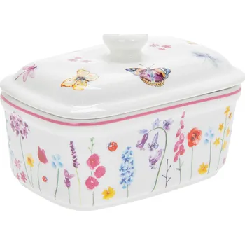Máslenka Leonardo - Porcelánová máslenka Butterfly Garden na 250 g máslo - 17*10*11 cm