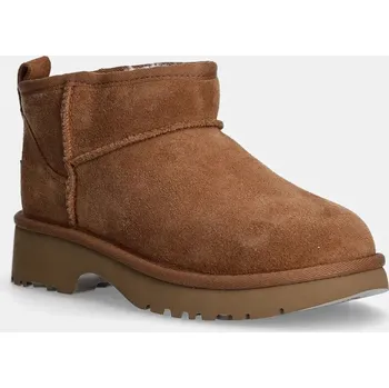 Dívčí sněhule Dětské semišové sněhule UGG KIDS CLASSIC ULTRA MINI NEW HEIGHTS 1157732K hnědá 82X, EUR 35