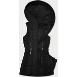 Černá dámská vesta s kapucí SWest (B8225-1)