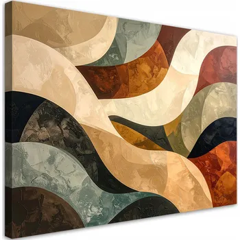 Obraz Obraz do obýváku, Abstraktní vlnitá moderní dekorace 30x20