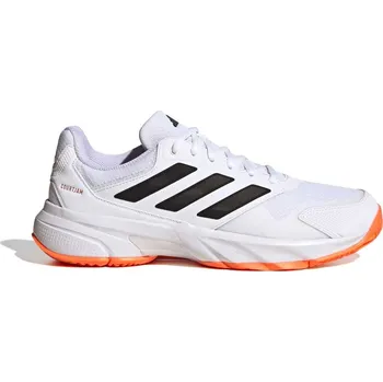 Pánská sportovní obuv Pánská tenisová obuv adidas Courtjam Control 3 Tennis Shoes Ftwr White/Core Black/Lucid Orange EUR 46