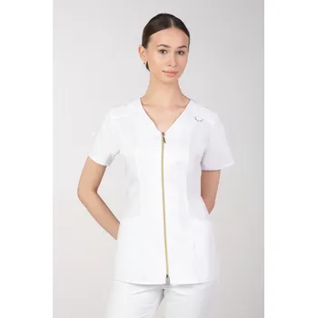 Dámské sako 38 DÁMSKÝ ZDRAVOTNICKÝ BLEJZR/SAKO na zip, kosmetická zástěra/halena 379