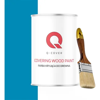 barva a nátěr na dřevo KRYCÍ BARVA NA RENOVACI DŘEVĚNÝCH DVEŘÍ RAL 5012 SVĚTLE MODRÁ SATÉNOVÁ 1L