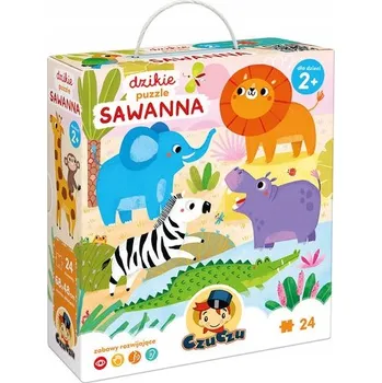 Puzzle Puzzle CzuCzu Divoká zvířata 24 dílků - Savana