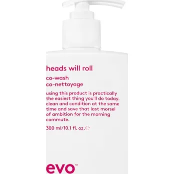 EVO Curl Heads Will Roll šampon a kondicionér 2 v 1 pro vlnité a kudrnaté vlasy 300 ml