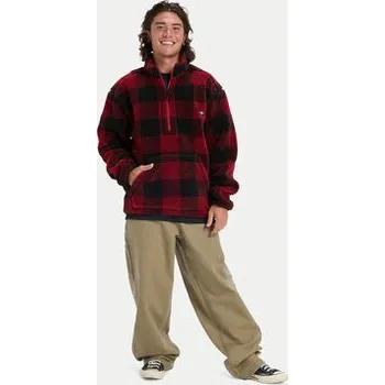 Pánská móda Quiksilver Fleecová mikina Mercury Woodlans EQYPF03070 Bordó Regular Fit XL