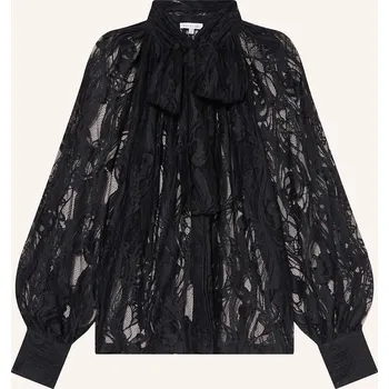 Dámská halenka Mrs & Hugs Dámská Halenka S Vázačkou Z Děrované Krajky,...