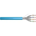 DIGITUS Instalační kabel CAT 6A U-FTP, 500 MHz Eca (EN 50575), AWG 23/1, papírová krabička 100 m, simplex, barva modrá