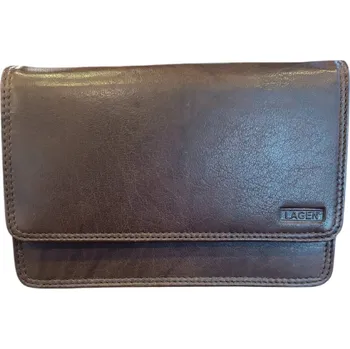 Pánská aktovka Lagen pánská kožená etue tmavě hnědá E-2035 DK. Brown