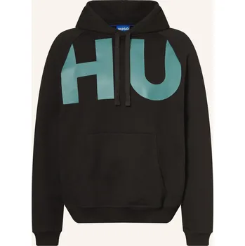 Pánská mikina Hugo Pánská Mikina S Kapucí Nalfhood, černá / tmavě modrá, S