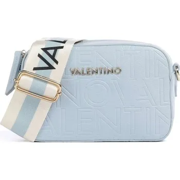 Kabelka Valentino Bags crossbody kabelka dva popruhy logo modrá