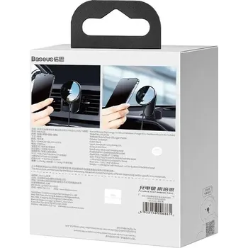 Baseus Big Energy držák do auta s bezdrátovou nabíječkou 15 W pro Iphone 12 / Iphone 13 (černý)