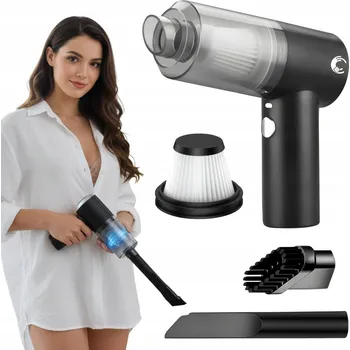 Vysavač VYSAVAČ AKUMULÁTOROVÝ RUČNÍ AUTOBUSOVÝ MALÝ BEZSÁČKOVÝ DO AUTA 2V1 USB