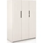 Skříň Bergman 3D - masiv buk Odstín moření: Bílá