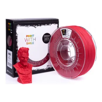 Filament ABS filament cherry red 1,75 mm Print With Smile 1 kg