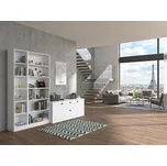 Sestava regálů a komody Sophia bílá