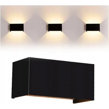 Nástěnné svítidlo Černé nástěnné svítidlo s integrovaným LED zdrojem 18 W