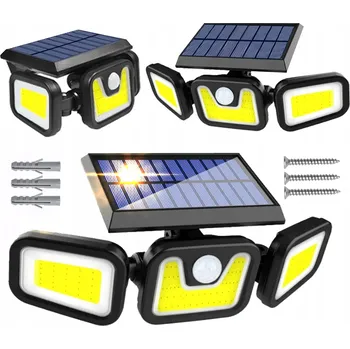 Venkovní osvětlení SOLÁRNÍ LAMPA S POHYBOVÝM SENZOREM 100 LED COB 3v1