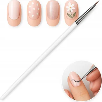 ŠTĚTEC NA ZDOBENÍ NEHTŮ Tenký Precizní Štěteček