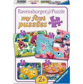 Puzzle RAVENSBURGER Moje první puzzle Roztomilí dinosauři 4v1 (2,4,6,8 dílků)