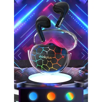 Sluchátka Bezdrátová sluchátka do uší bluetooth voděodolná černá Lenovo LP80