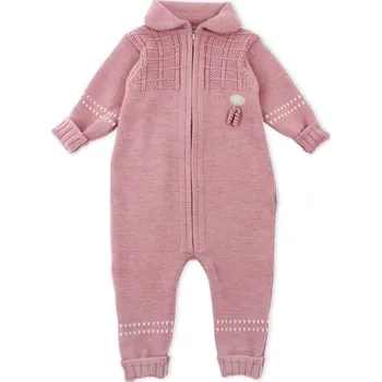 Dětský merino overal Classic "Heather" Lillelam VELIKOST: 80/12 měsíců