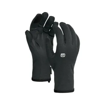 Rukavice Ortovox 185 Rocknwool Glove Liner Černé Raven L