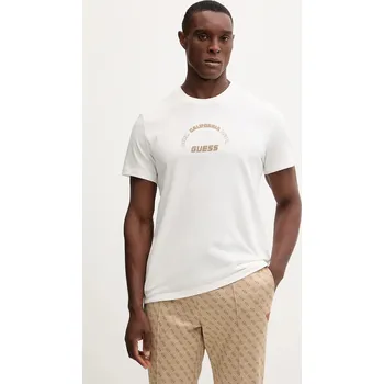 Pánské tričko Bavlněné tričko Guess SHIRO Z5BI05.I3Z14 béžová 01X, vel. S