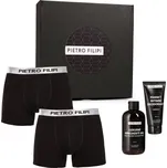 Pánská dárková sada 2PACK boxerky Metalic a kosmetika Pietro