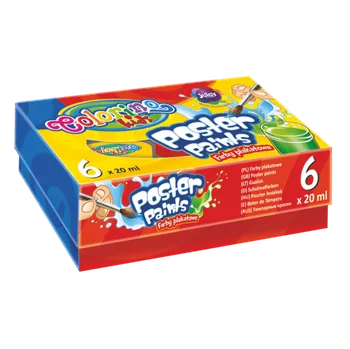 Vodová barva Colorino barvy temperové Colorino 20ml v kelímku 6ks 473183