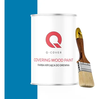 barva a nátěr na dřevo KRYCÍ BARVA NA RENOVACI DŘEVĚNÝCH DVEŘÍ MDF OSB RAL 5015 MODRÁ SATÉNOVÁ 1L