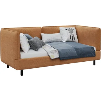 Dětská postel Woodsoft Oranžovohnědá bouclé jednolůžková postel Modena II 90 x 200 cm