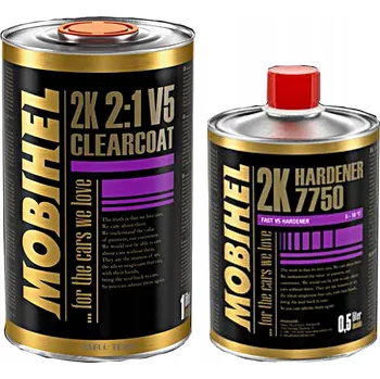 Lak na dřevo 1,5 L V5 HS super bezbarvý lak s vysokým leskem Antiscratch MOBIHEL 863