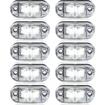 Přídavný světlomet Obrysové světlo LED 12-24V 2xSMD IP68 bílá 10 Ks + vruty