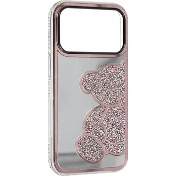Pouzdro na mobilní telefon Zadní kryt Teddy Bear pro iPhone 17 Pro růžový