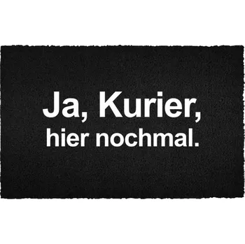 Rohožka Černá kokosová rohožka vstupní do domu | Opět Dárek 40x60cm