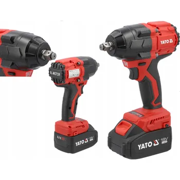 Aku rázový utahovák 850 Nm YATO 2 akumulátory + taška 2x 4,0 Ah YT-8277935