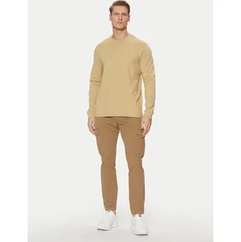 Dámské kalhoty Tommy Jeans Kalhoty z materiálu Austin DM0DM20281 Béžová Regular Fit 38_34