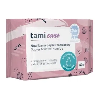 Toaletní papír Vlhčený papír bez vůně Tami 60 ks