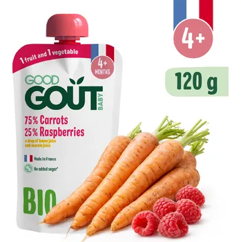 Good Gout BIO Mrkev s malinami (120 g)