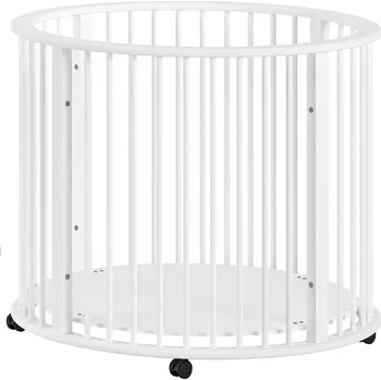 Dětská ohrádka Bílá dětská ohrádka z bukového dřeva 90x90 cm Dino – Vipack ID_1900534