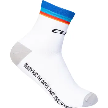 Pánské oblečení Cube ponožky MID CUT ROAD/XC Teamline white - 36-39