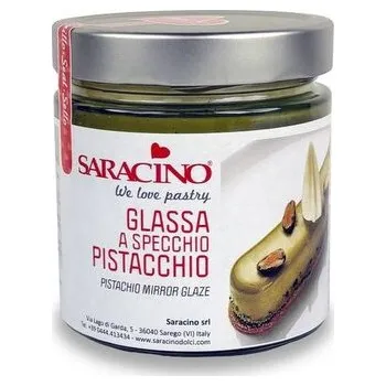 Přisada na vaření a pečení Zrcadlová poleva pistáciová 350g - Saracino