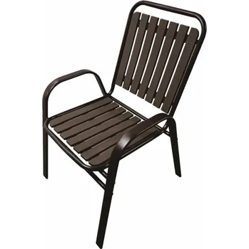 Zahradní židle hnědá 56x63x89 cm