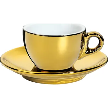 Cilio ROMA Šálek s podšálkem 50 ml zlatý