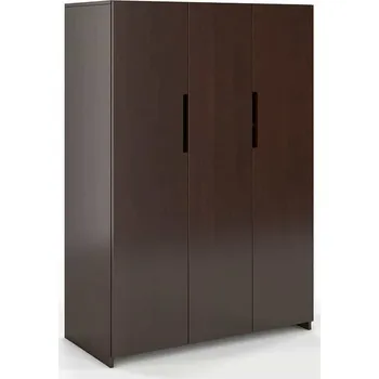 Šatní skříň Skříň Bergman 3D - masiv buk Odstín moření: Palisander