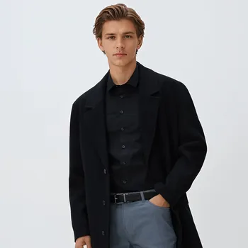 Pánská košile Reserved - Jednobarevná košile slim fit - černý - 540HT-99X - 540HT-99X-XL